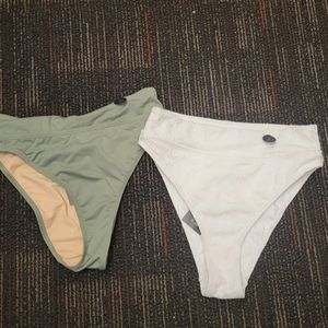 2 pairs of High Rise Bikini Bottoms